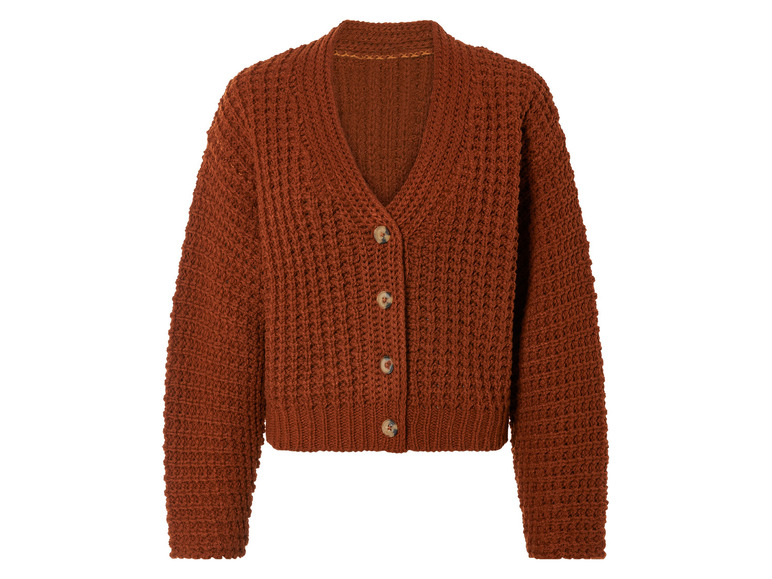 Gehe zu Vollbildansicht: esmara® Damen Cardigan, in grobem Strukturstrick - Bild 7