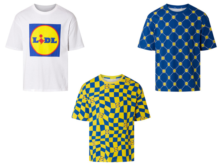 Gehe zu Vollbildansicht: LIVERGY® Herren T-Shirt mit Lidl-Print - Bild 1