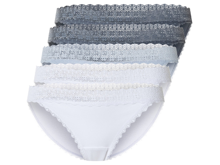 Gehe zu Vollbildansicht: esmara® Damen Slips, 5 Stück, mit Spitze - Bild 2