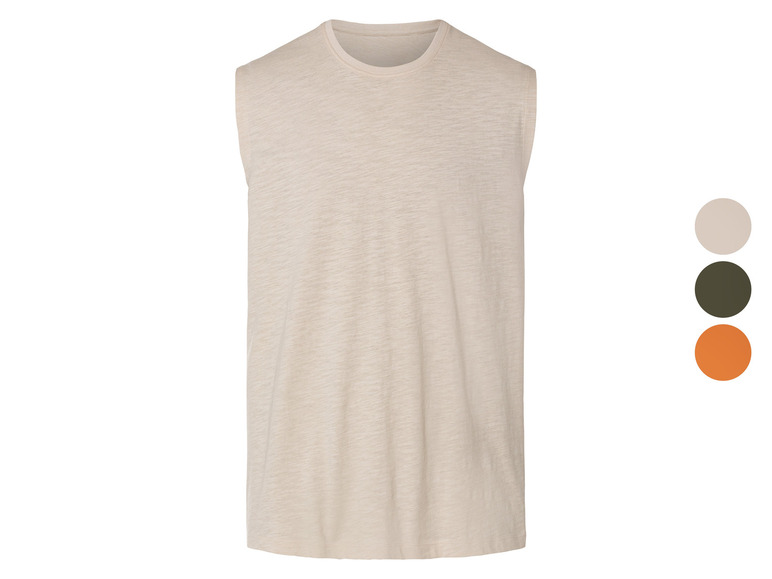 LIVERGY® Herren Tanktop aus reiner Baumwolle