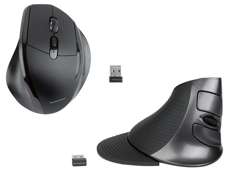 Gehe zu Vollbildansicht: SILVERCREST® Ergonomische Funkmaus, mit USB-Nano-Empfänger - Bild 1