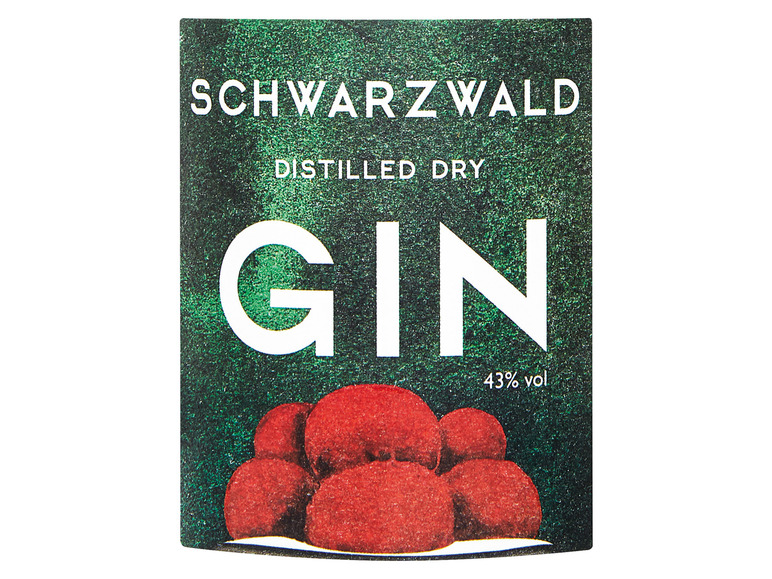 Gin 43% Distilled Vol Dry Schwarzwald