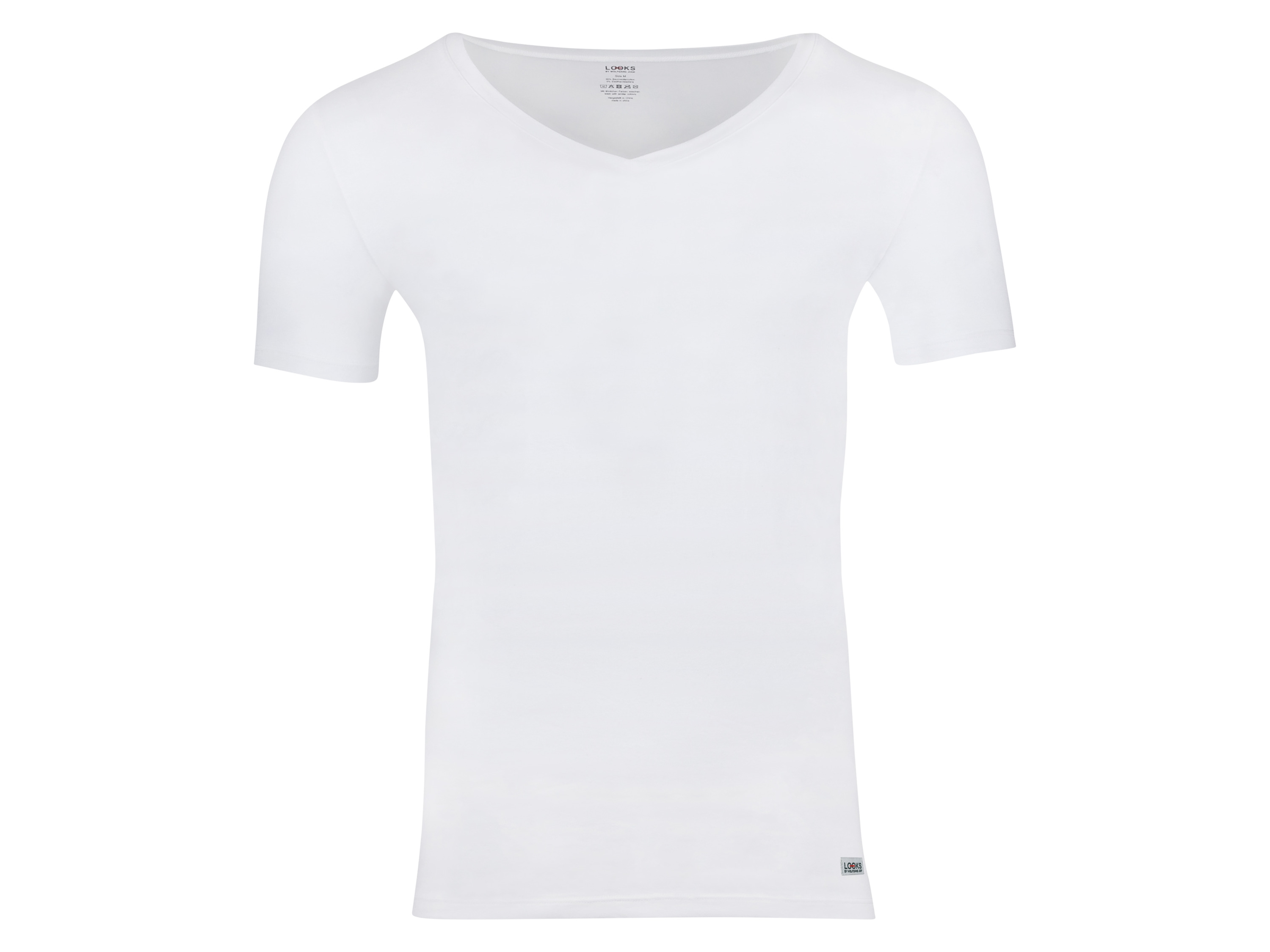 LOOKS by Wolfgang Joop Herren T-Shirt 2er (L, weiß) L