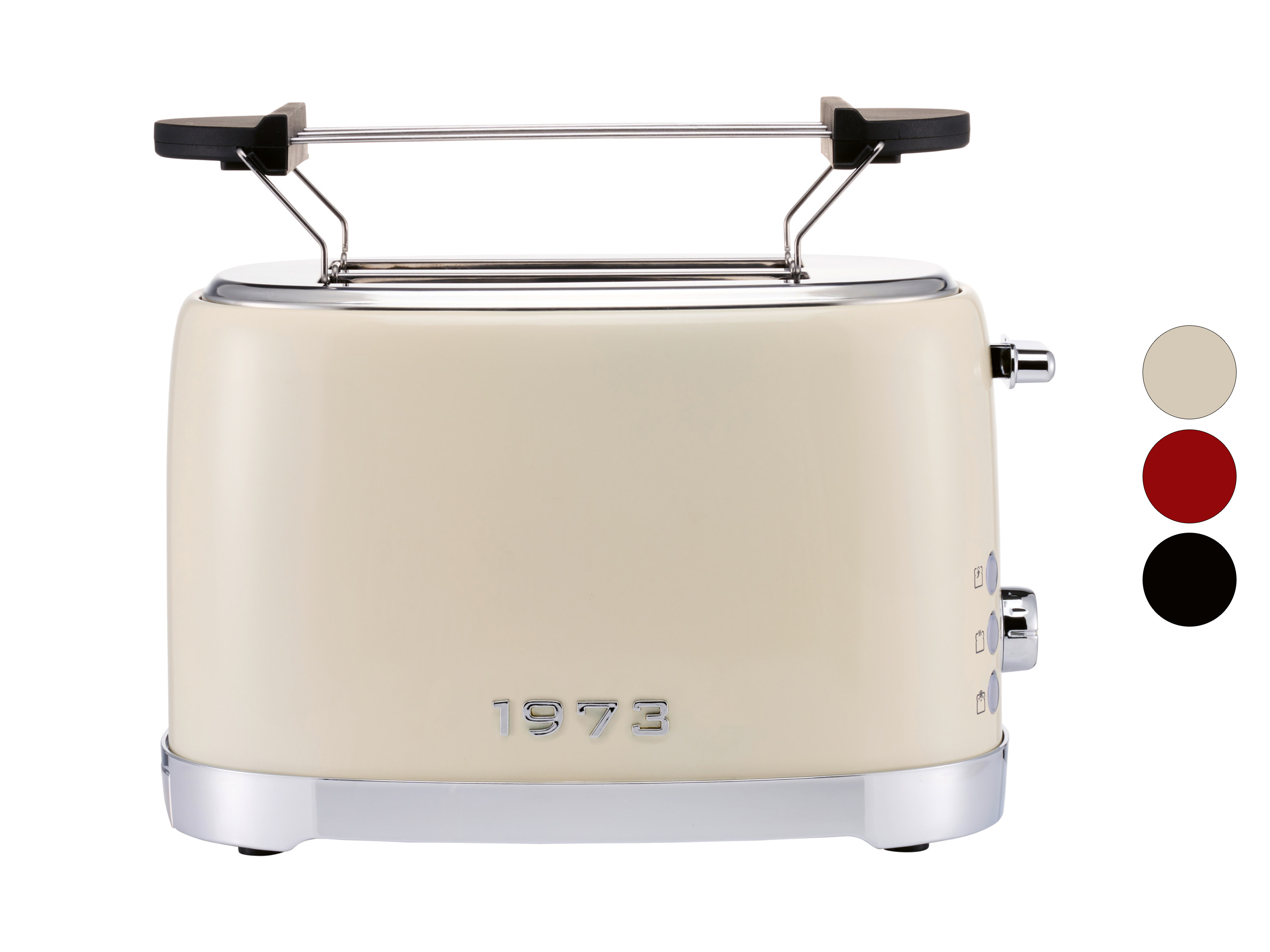 SILVERCREST® KITCHEN TOOLS Doppelschlitz-Toaster »EDS Chrom Retro 1973 STR 980 B2«, mit Elementen in Retro-Optik 