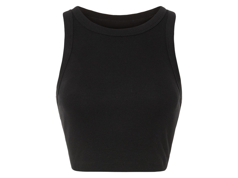 Gehe zu Vollbildansicht: esmara® Damen Crop-Tops, 2 Stück, in modischer Ripp-Qualität - Bild 16