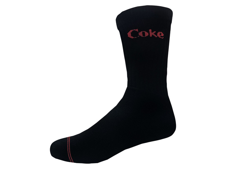 Gehe zu Vollbildansicht: Coca Cola Herren Tennis-Socken, 3 Paar, mit hohem Baumwollanteil - Bild 11