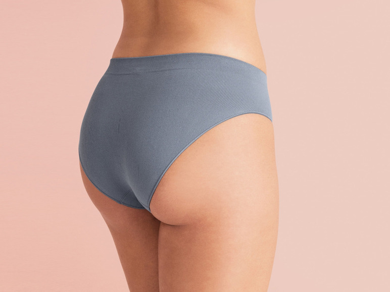 Gehe zu Vollbildansicht: esmara® Damen Slips, 3 Stück, seamless, in Ripp-Qualität - Bild 8