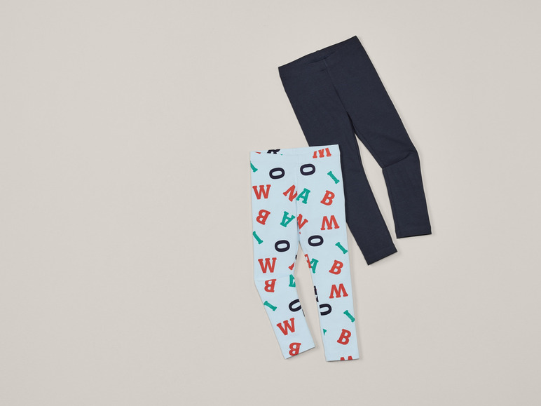 Gehe zu Vollbildansicht: lupilu® Kleinkinder Leggings, 2 Stück, hoher Baumwollanteil - Bild 15