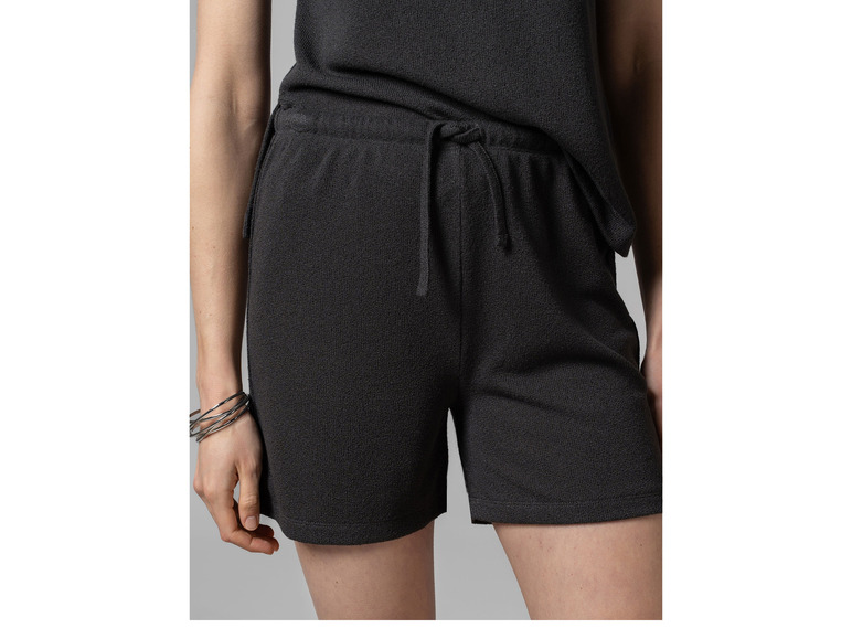 Gehe zu Vollbildansicht: esmara® Damen Feinstrick-Shorts, leger geschnitten, dunkelgrau - Bild 6