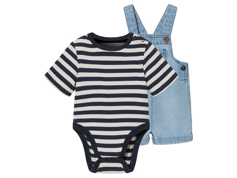 Gehe zu Vollbildansicht: lupilu® Baby Set, 2-teilig, mit Latzhose - Bild 9