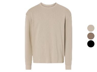 LIVERGY® Herren Sweatshirt, in modischer Ripp-Qualität