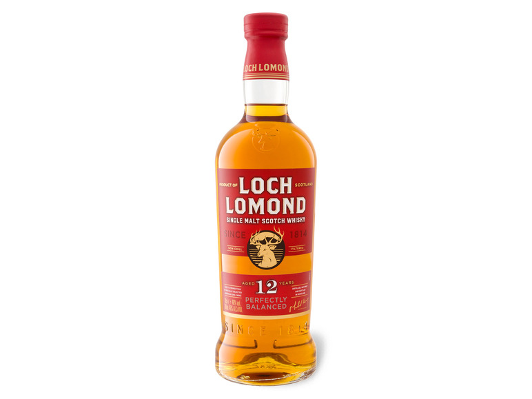 Lomond Single Malt Geschenkbox Jahre 12 Vol 46% Highlands mit Whisky Loch Scotch