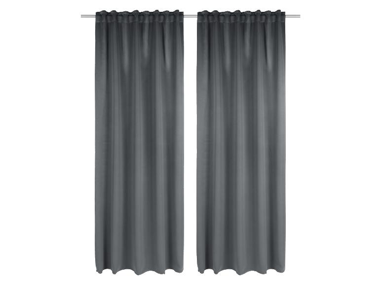 Gehe zu Vollbildansicht: LIVARNO home Blackout-Vorhangschal-Set, 2 Stück, 135 x 254 cm - Bild 6