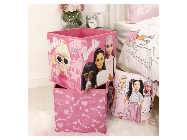 Gehe zu Vollbildansicht: Barbie Storage Boxen, 2 Stück, 30 x 30 x 30 cm - Bild 3