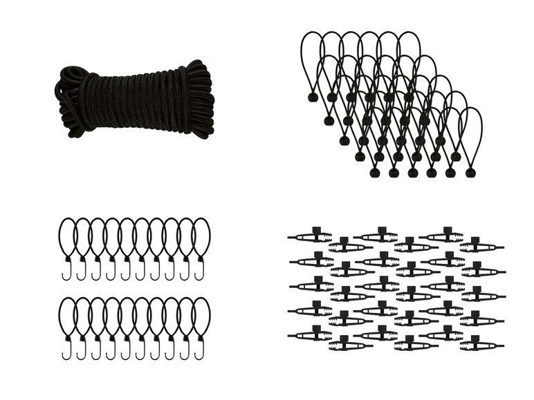 PARKSIDE® Spannsortiment, für Zelte, Planen und Abdeckungen