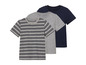 navy/grau gestreift