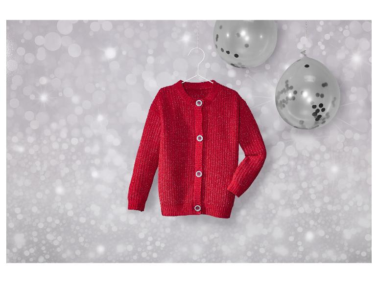 Gehe zu Vollbildansicht: lupilu® Kinder Strickjacke, mit glitzernder Strickstruktur - Bild 3