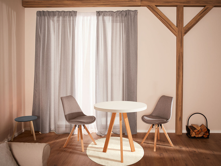LIVARNO home 2er aus Skandi gepolstert, Stoff Stuhl Set, im Design