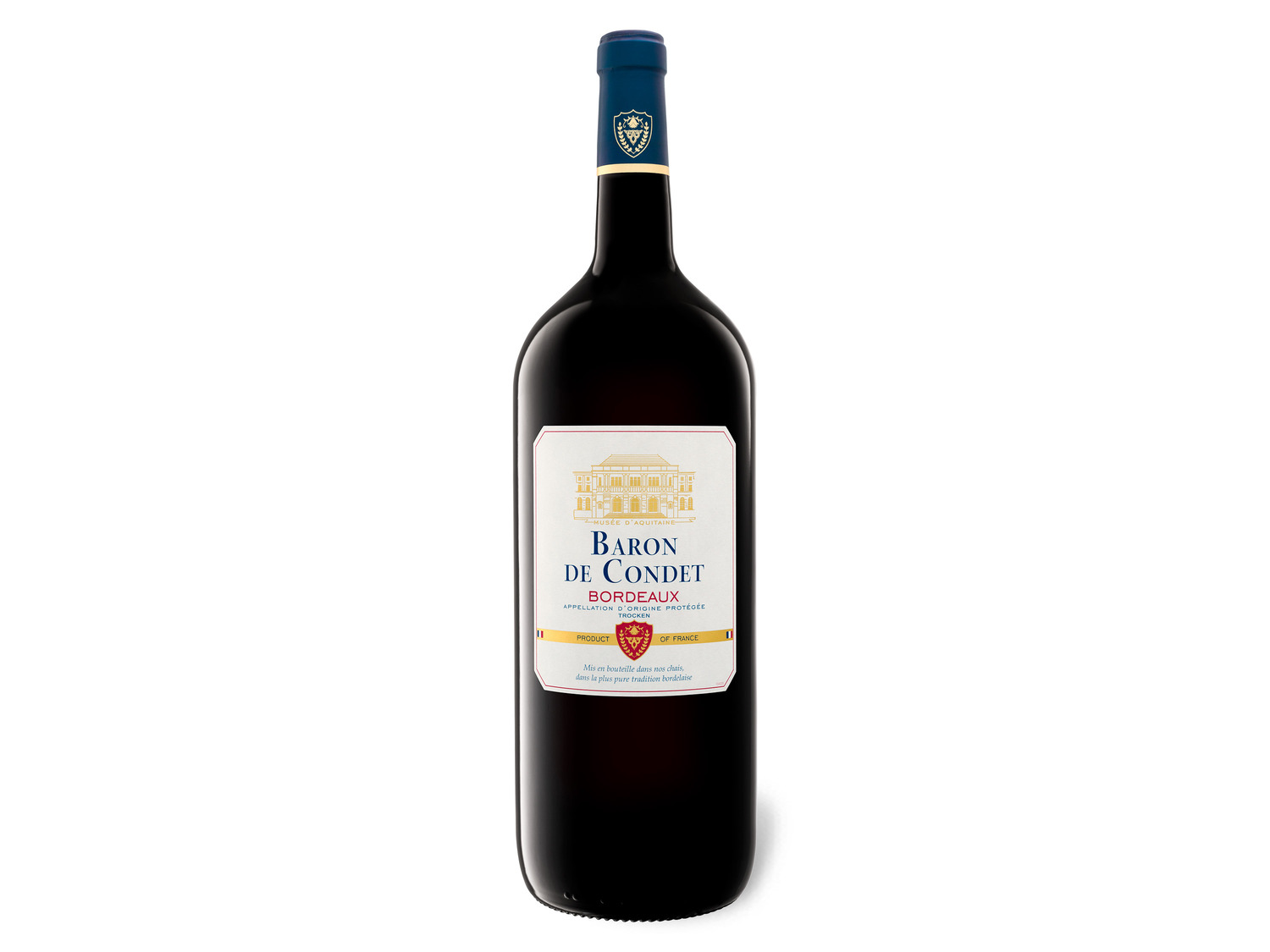 trocken Condet 2… de Bordeaux Rotwein Baron Magnum, AOP