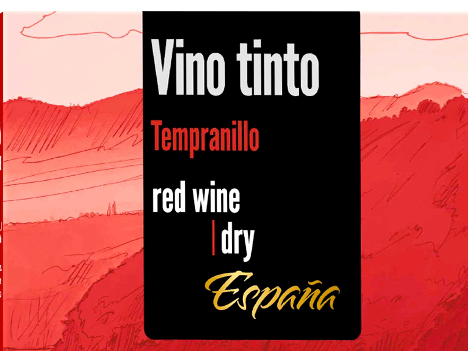 Tempranillo trocken, Rot… 5-Liter Bag-in-Box Vino Tinto