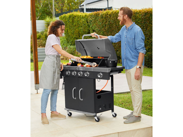 kW Brenner, GRILLMEISTER Gasgrill, 4plus1 19,7