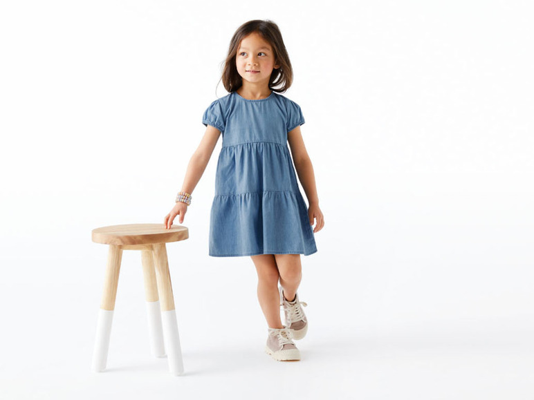 Gehe zu Vollbildansicht: lupilu® Kleinkinder Mädchen Kleid, aus reiner Baumwolle - Bild 3