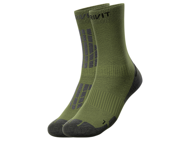 Gehe zu Vollbildansicht: CRIVIT Herren Outdoorsocken, 2 Paar, mit SmartStep-Fußbett - Bild 2