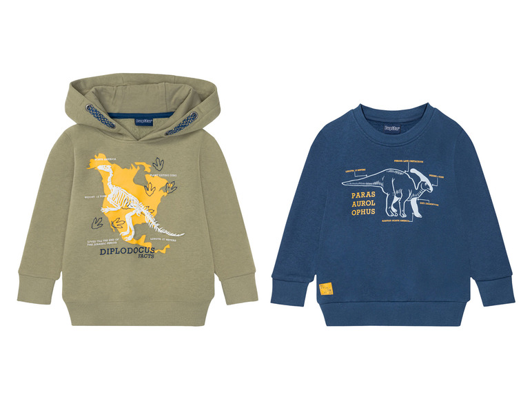 Gehe zu Vollbildansicht: lupilu® Kleinkinder Jungen Sweatshirt mit Baumwolle - Bild 1