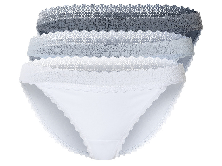 Gehe zu Vollbildansicht: esmara® Damen Slips, 3 Stück, mit Spitze - Bild 2