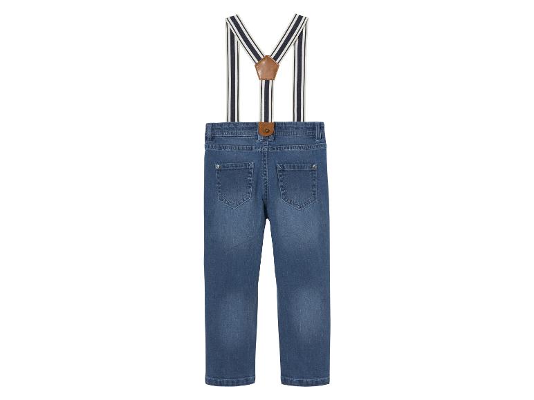 Gehe zu Vollbildansicht: lupilu® Kinder Jeans, Slim Fit, mit Hosenträgern - Bild 3