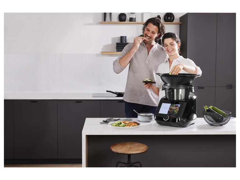 PSIDE Silvercrest Monsieur Cuisine Smart Black Edition SKMS 1200 B1 1200 W  Noir : : Cuisine et Maison