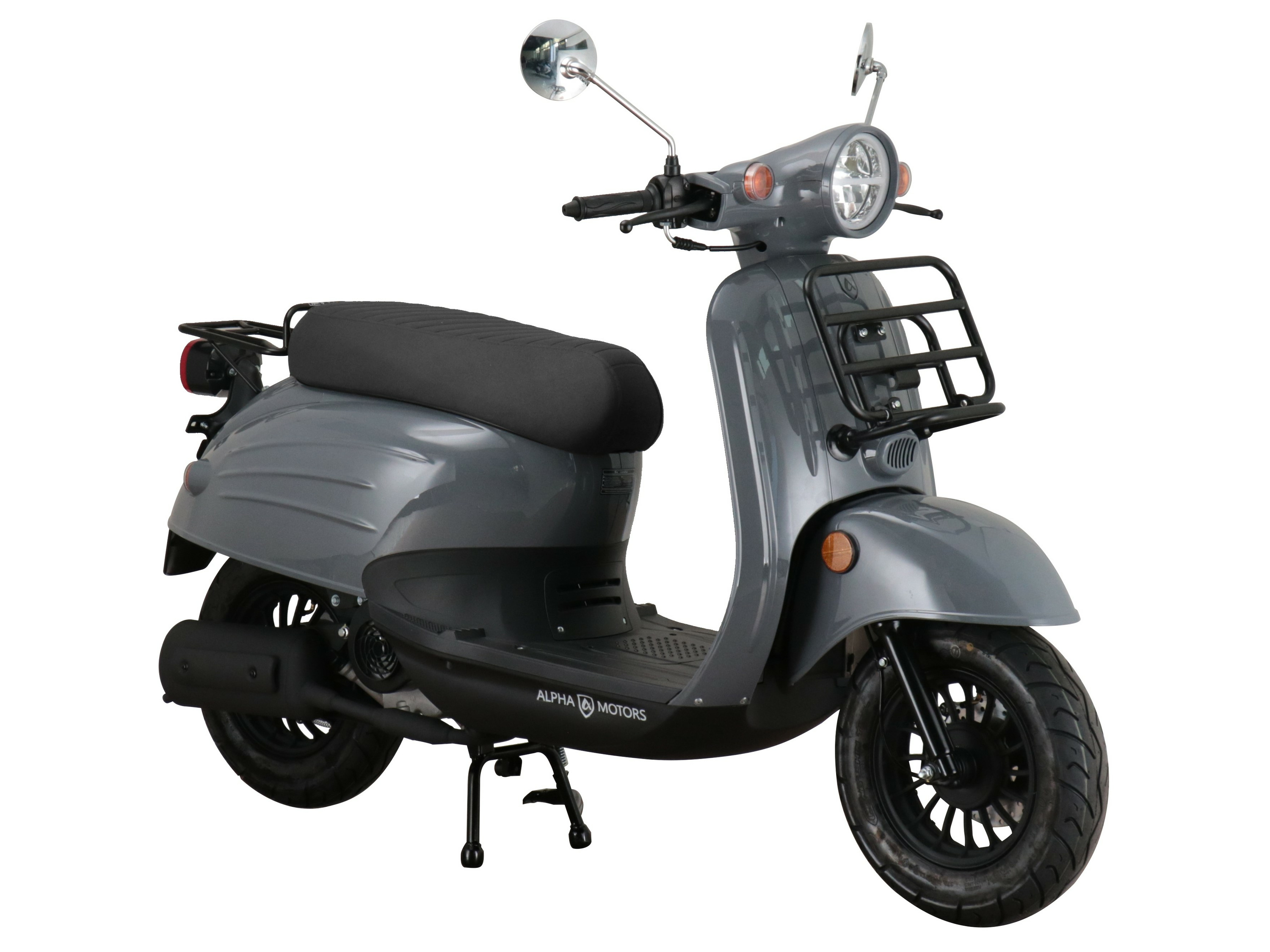 Alpha Motors Motorroller Adria 50 ccm EURO 5 (grau, 45 km/h) 45 km/h