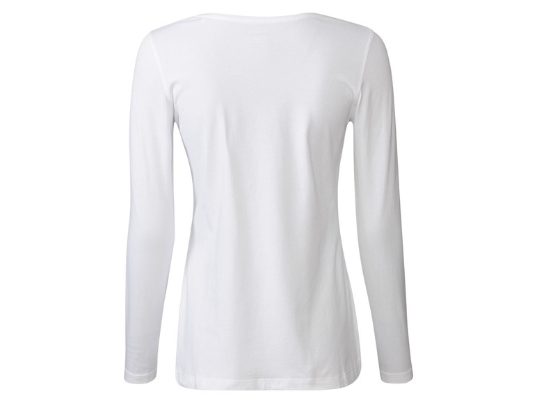 Gehe zu Vollbildansicht: esmara® Damen Langarmshirts Basic, 2 Stück, aus Stretchjersey - Bild 13