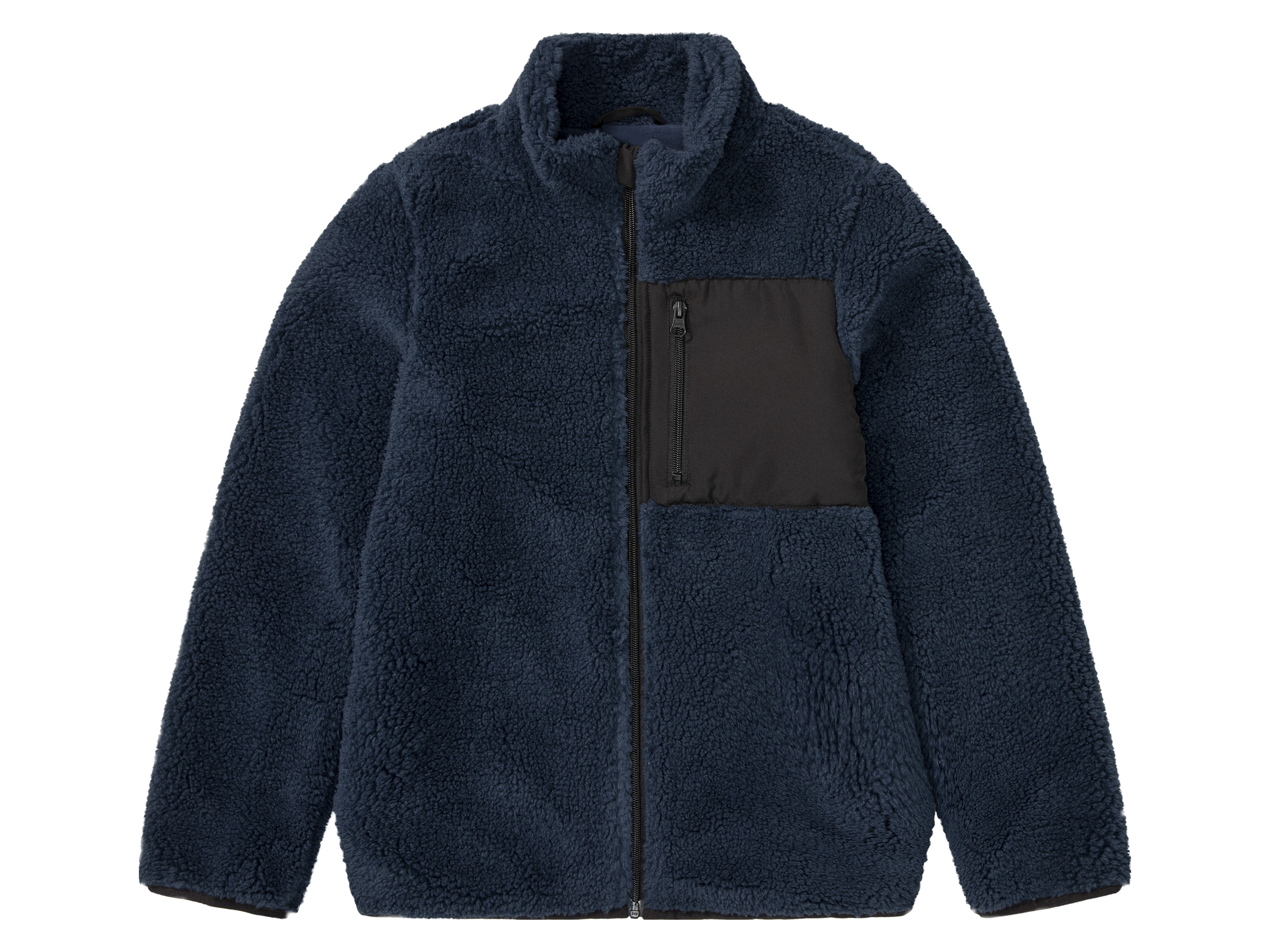 pepperts!® Kinder Jungen Jacke Lammfellimitat (navy, 158/164) 158/164