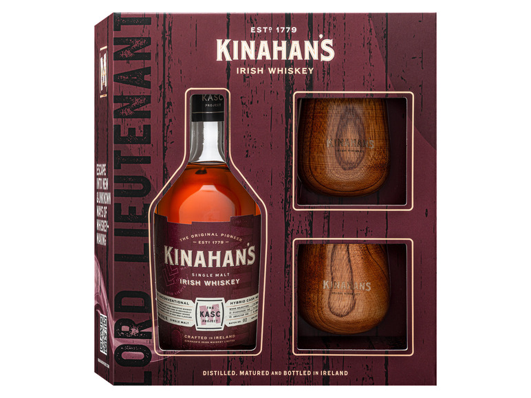 Kinahans + 45% Holzbecher-Geschenkbox Vol 2 M Kasc