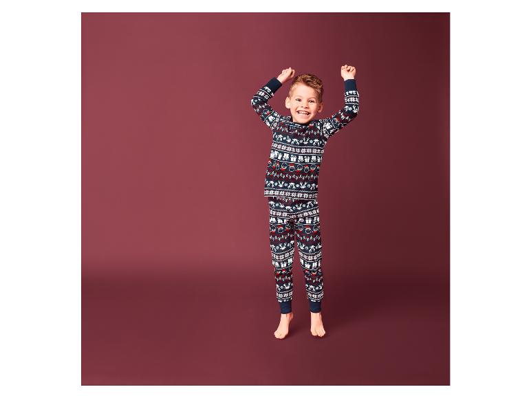 Gehe zu Vollbildansicht: lupilu® Kinder Pyjama, mit Weihnachtsdesign - Bild 12