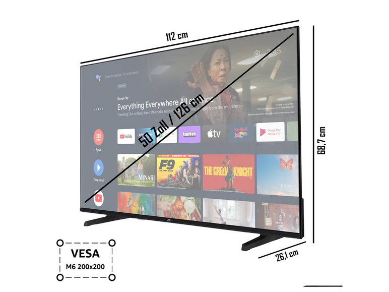 Gehe zu Vollbildansicht: JVC Fernseher »LT-VA3355« Android Smart TV 4K UHD - Bild 20
