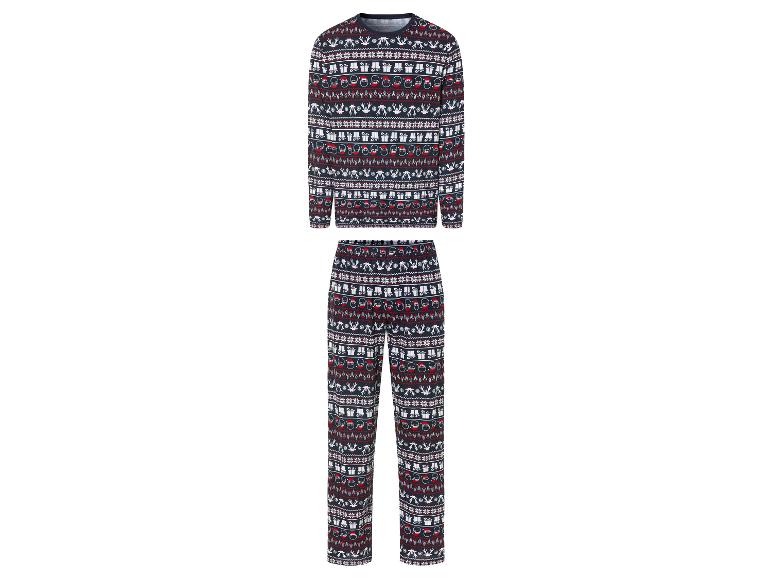 Gehe zu Vollbildansicht: LIVERGY® Herren Pyjama mit weihnachtlichem Motiv - Bild 2