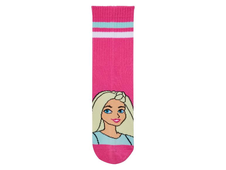 Gehe zu Vollbildansicht: Kleinkinder / Kinder Socken »Barbie«, 3 Paar, mit Baumwolle - Bild 4