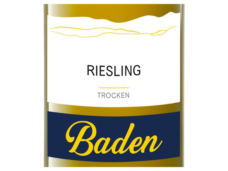 Gehe zu Vollbildansicht: Riesling QbA Baden trocken, Weißwein 2023 - Bild 2