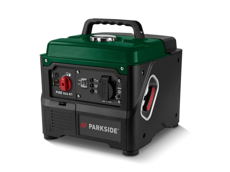Gehe zu Vollbildansicht: PARKSIDE® Inverter Stromerzeuger »PISE 800 A1«, Benzin, 800 W - Bild 1