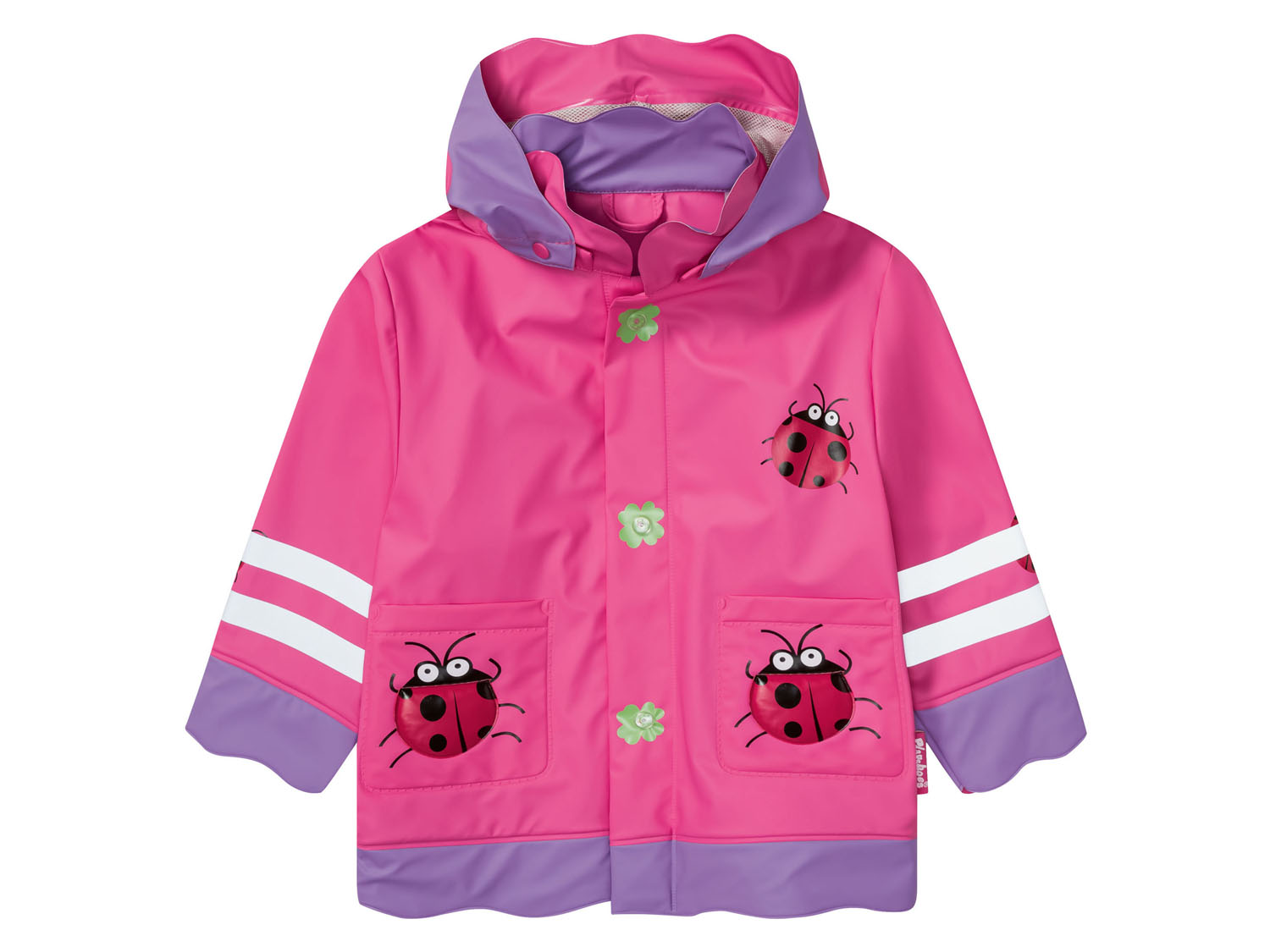 Playshoes Kleinkinder Regenjacke mit Reflektoren (Marienkäfer, 98/104) 98/104