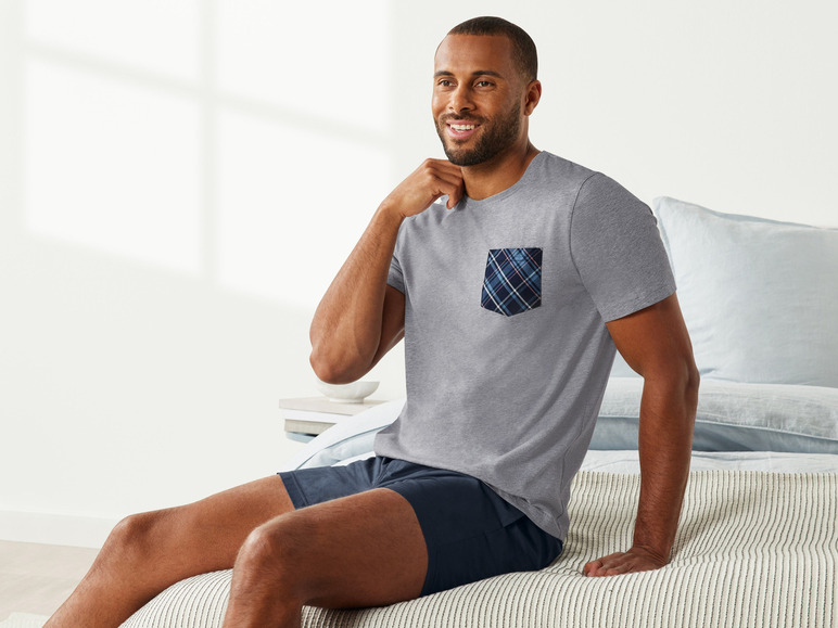 Gehe zu Vollbildansicht: LIVERGY® Herren Pyjama mit Shorts - Bild 9