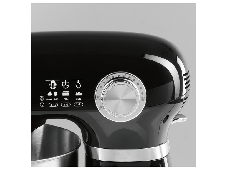 Gehe zu Vollbildansicht: GOURMETmaxx Küchenmaschine 1000 W schwarz - Bild 8