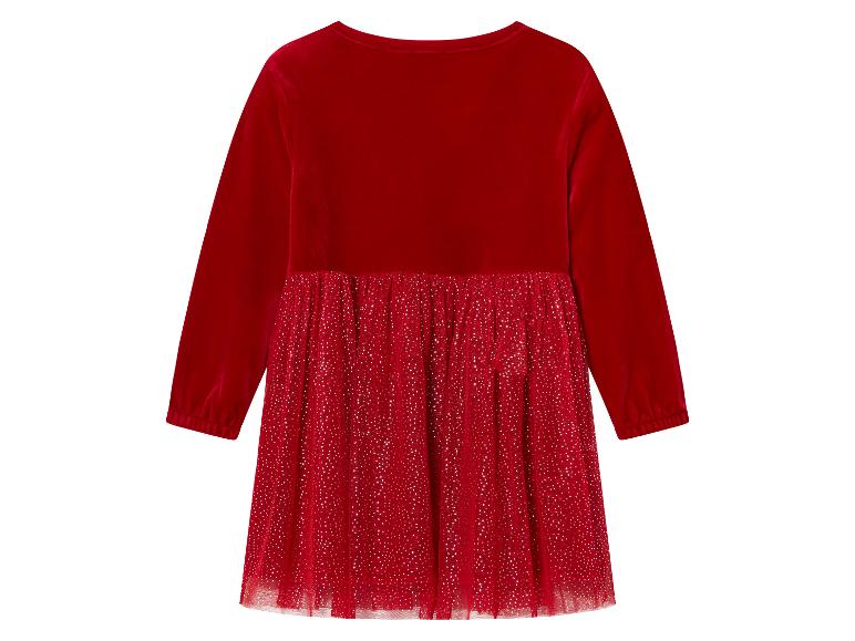 Gehe zu Vollbildansicht: lupilu® Kinder Kleid, aus weicher Velours-Qualität - Bild 12