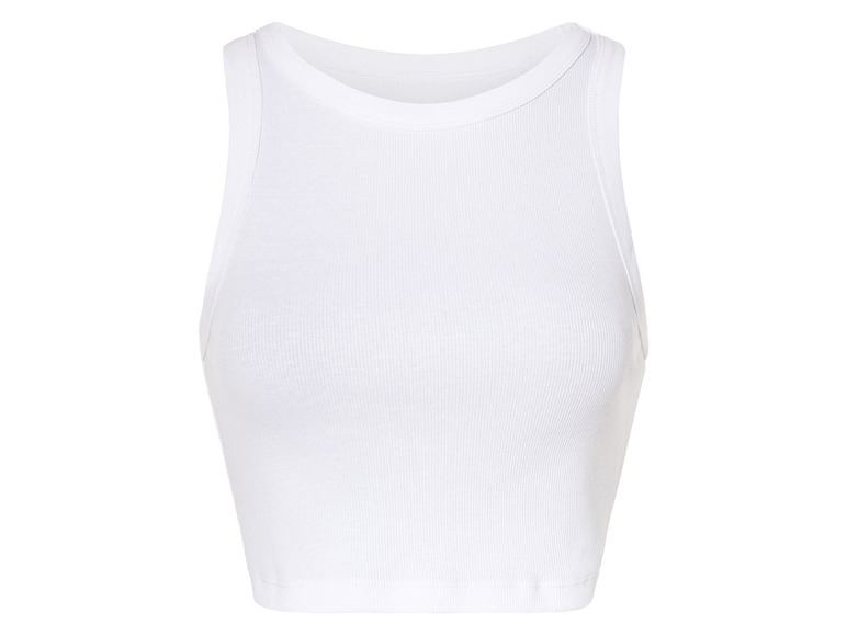 Gehe zu Vollbildansicht: esmara® Damen Crop-Tops, 2 Stück, in modischer Ripp-Qualität - Bild 3