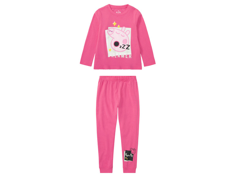 Gehe zu Vollbildansicht: Kleinkinder/Kinder Mädchen Pyjama mit Textildruck - Bild 6