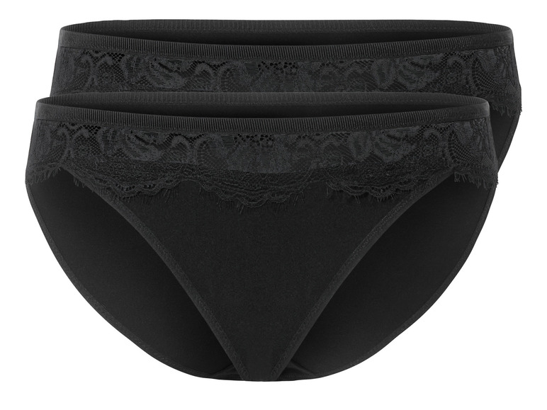 Gehe zu Vollbildansicht: esmara® Damen Slips, 2 Stück, mit Spitze - Bild 7