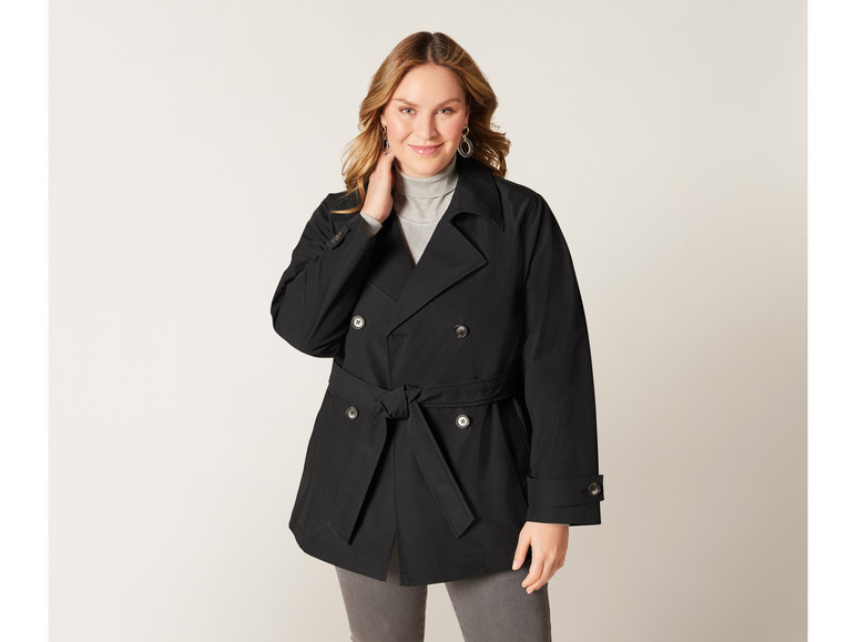 Gehe zu Vollbildansicht: esmara® Damen Trenchcoat mit breitem Reverskragen - Bild 8