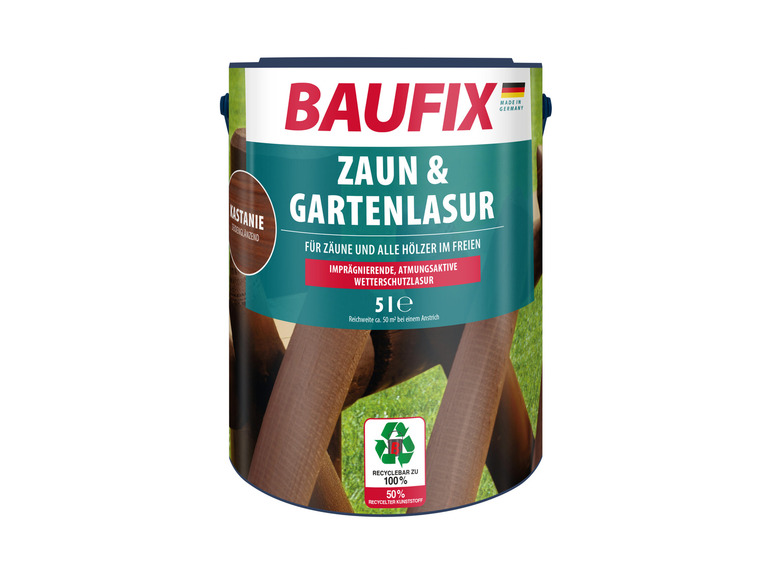 Gehe zu Vollbildansicht: BAUFIX Zaun- und Gartenlasur, 5 Liter - Bild 8